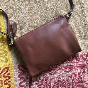 Brown Leather Crossbody
